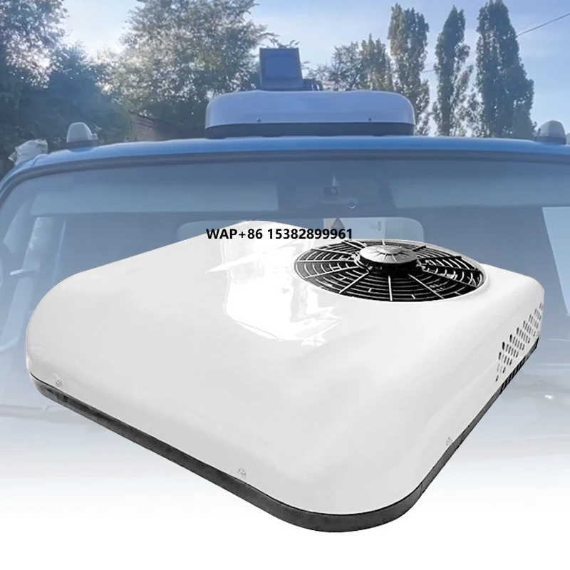 أنظمة مكيف الهواء RV سقف الشاحنة 12 فولت 24 فولت، مواقف السيارات المبردة للسيارة #1