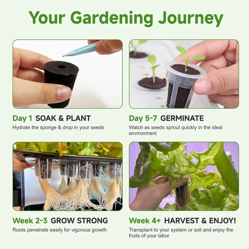 20 Hydroponic Growing Sponges, - Farming And Agriculture 评论和价格