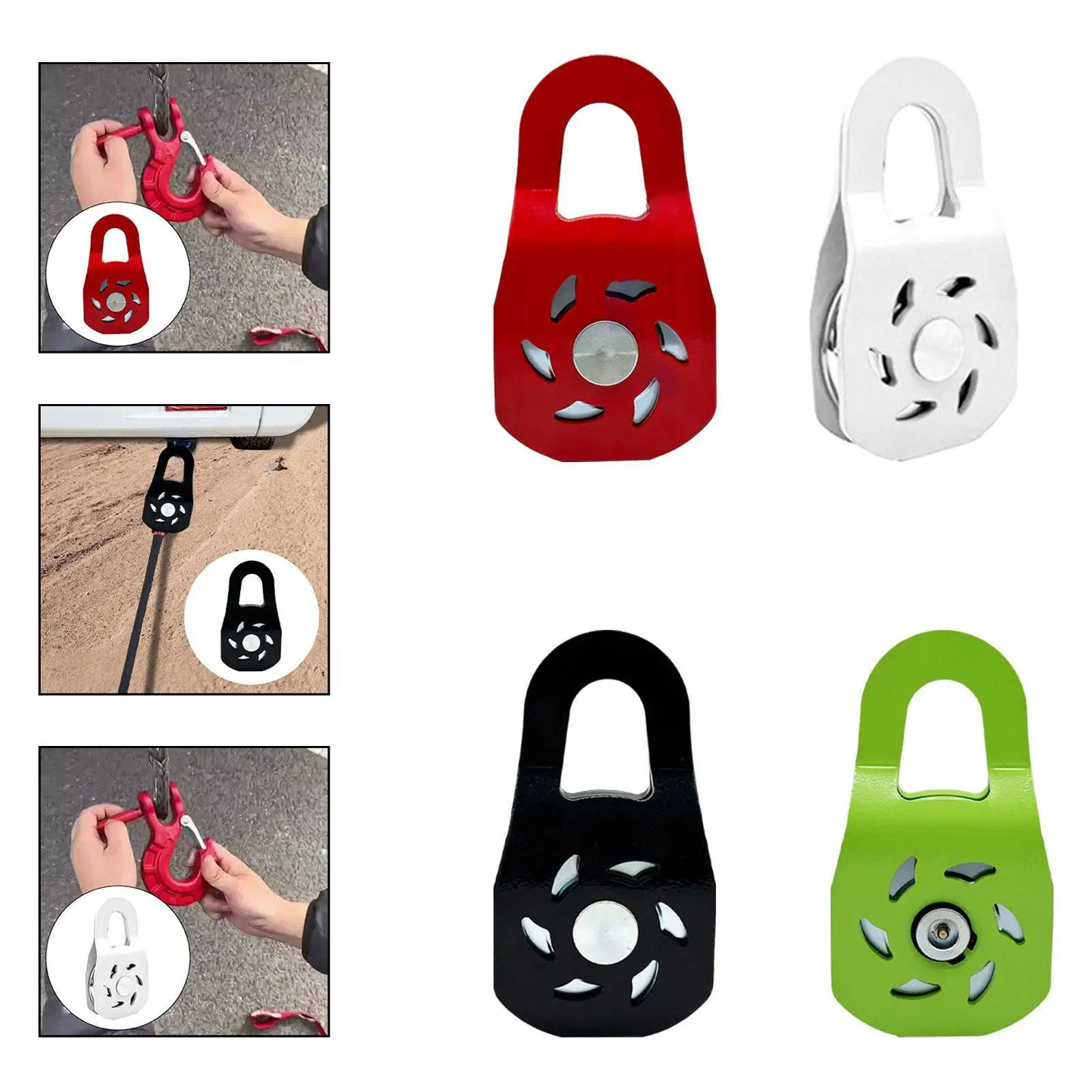 10 طن ونش انتزاع كتلة المهنية الثقيلة سحب بكرة كتلة على الطرق الوعرة الانتعاش ملحق لشاحنة جرار ATV UTV