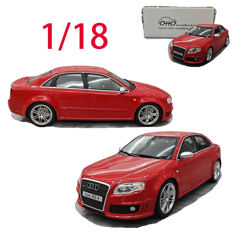 

Модель автомобиля OTTO Diecast 1/18 Audi RS4 B7 из смолы, игрушечная машинка для мальчиков, оригинальная коллекционная модель в коробке для демонстрации