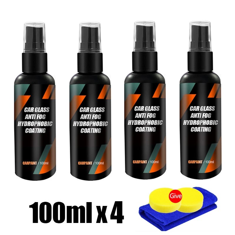 Car Glass Anti-Rain Spray Auto Water repellent Coating Agent Waterproof Rainproof Anti-fog Glass Cleaner Auto Windshield Clear