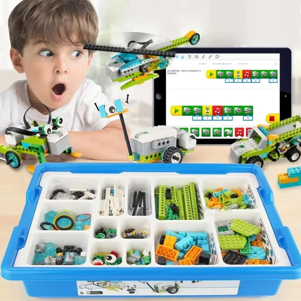 1 Set WeDo 2.0 Core Set 45300 - Kit robot di programmazione STEM Blocchi elettronici Giocattoli educativi per bambini Regalo di Natale