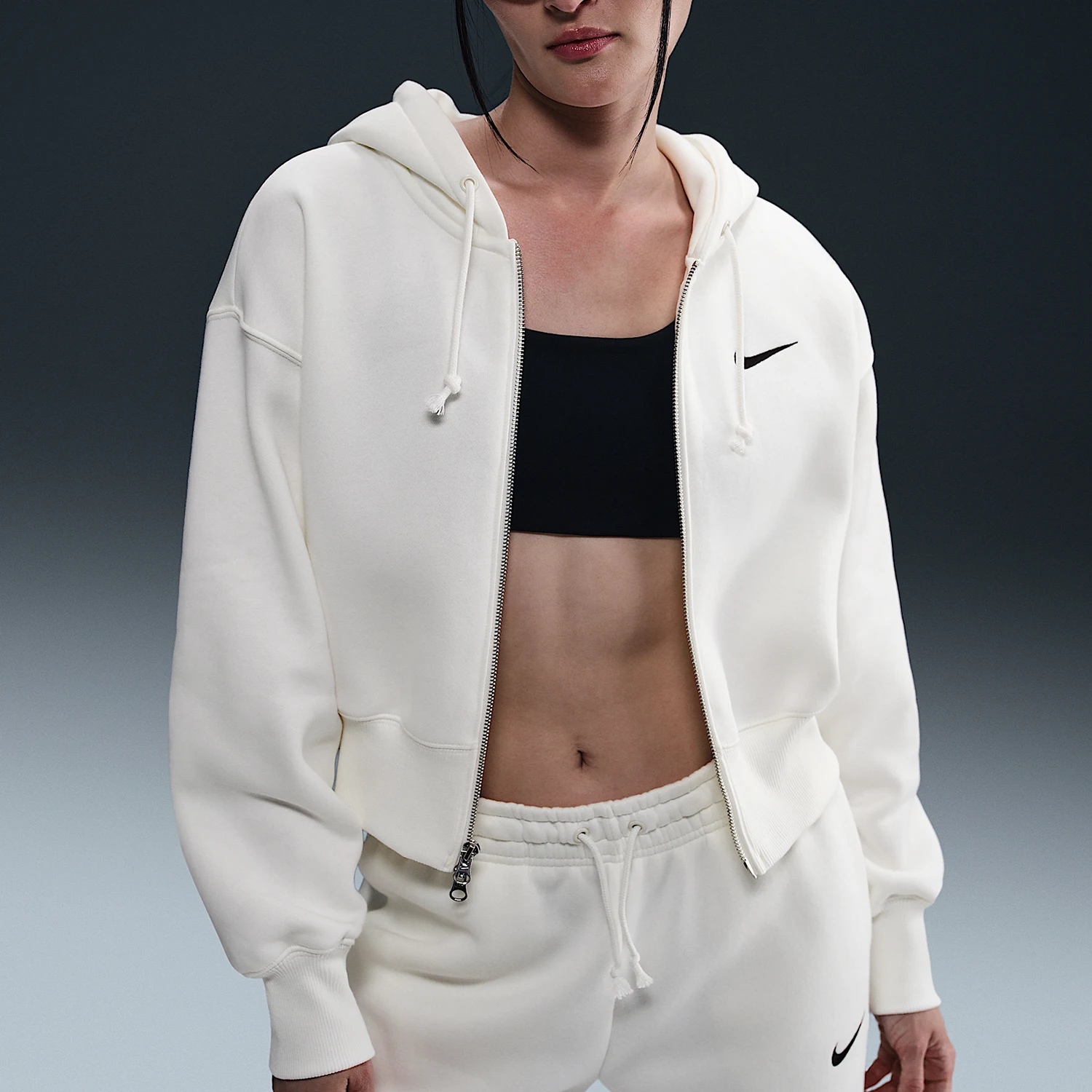 Nike Official Women's Fleece-Lined Warm Short Hooded Jacket HJ0941-133