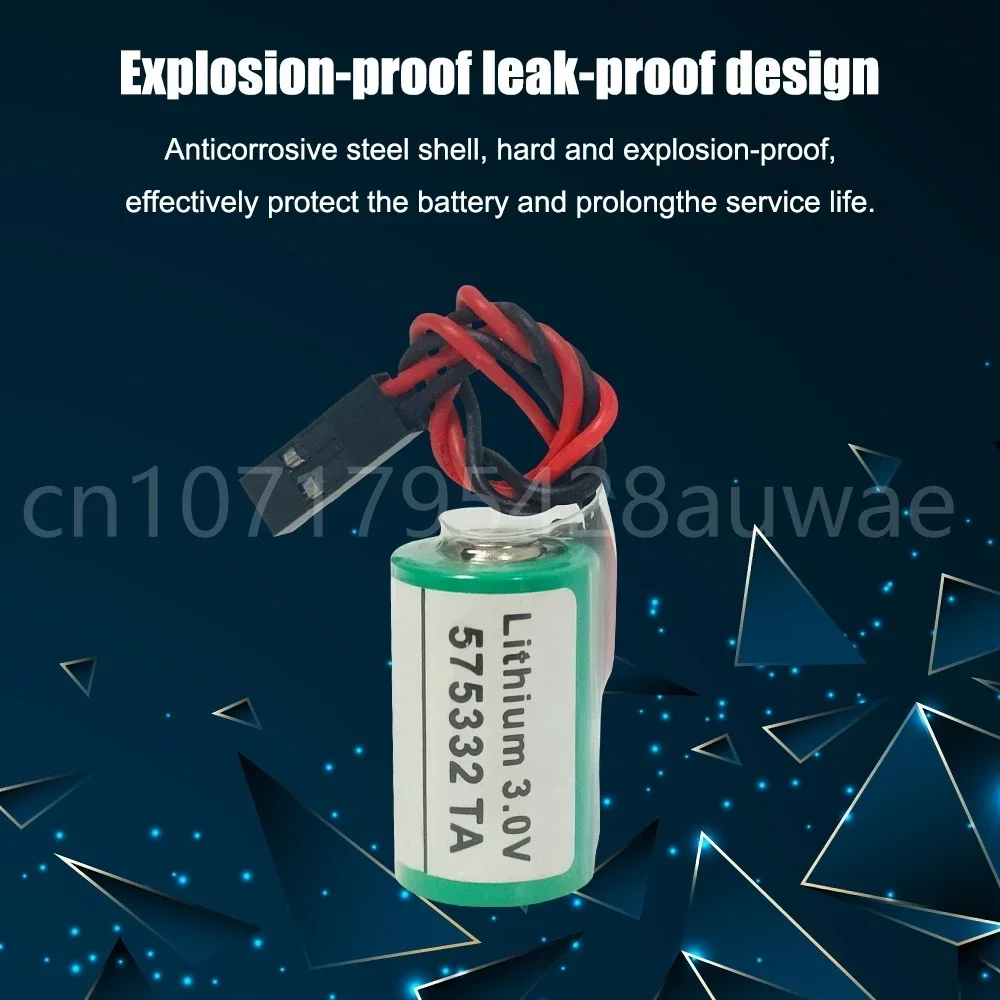 4 قطعة الأصلي الجديد 575332   تا 575332 بطارية ليثيوم TA 3V 6FC5247-0AA18-0AA0 840D NCU CNC مع مقابس سوداء