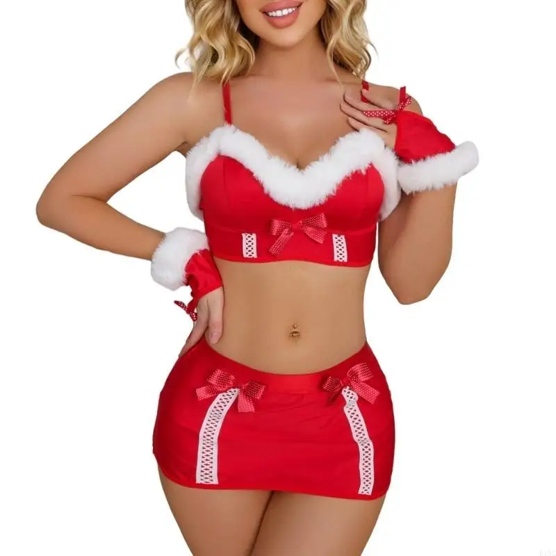 ملابس الحفلات النسائية الداخلية Babydoll Mini Skirt مع تعادل الأقواس للملابس الليلية