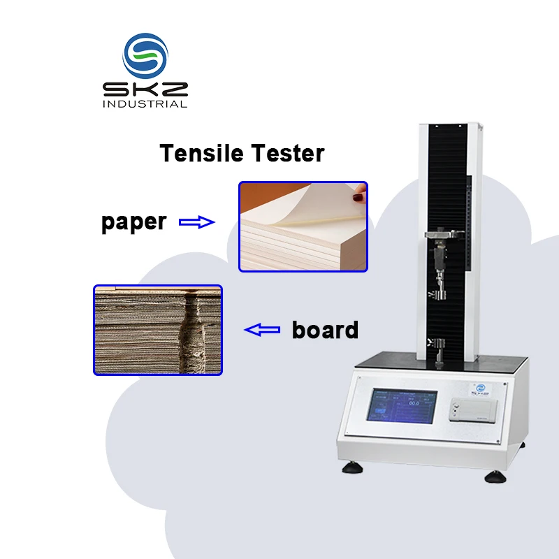 SKZ101A Color touch screen benchtop 500n carton paper tensile tester