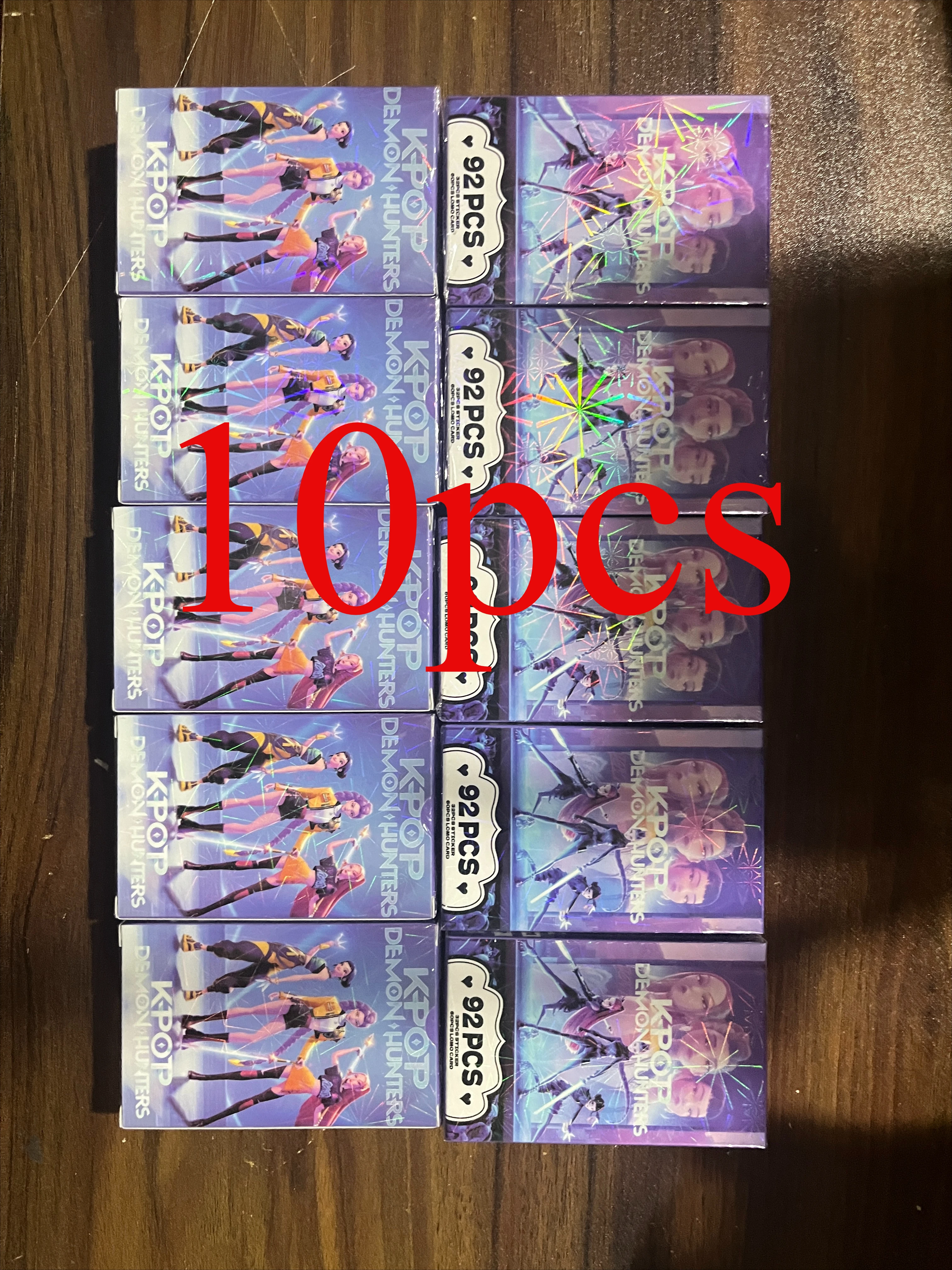 

92 шт. Kpop Demon Hunters Ломо-карты, наклейки для открыток HUNTR/X ​ Фотокарта Rumi Mira Zoey для коллекции подарков для фанатов, 10 коробок