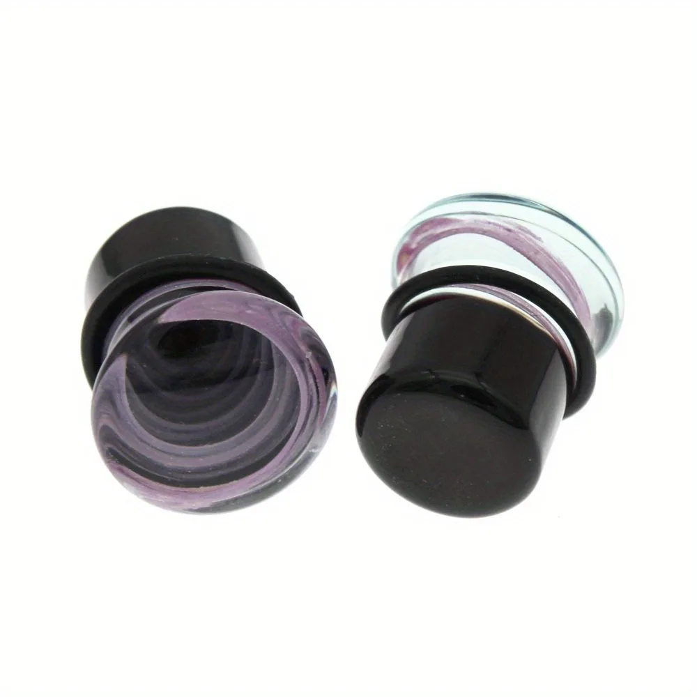 1 Pair Glass Ear Piercing Plugs Gauges More Style Ear Expanders Earring Tunnels Stretcher Body Jewelry Piercing 6-25mm