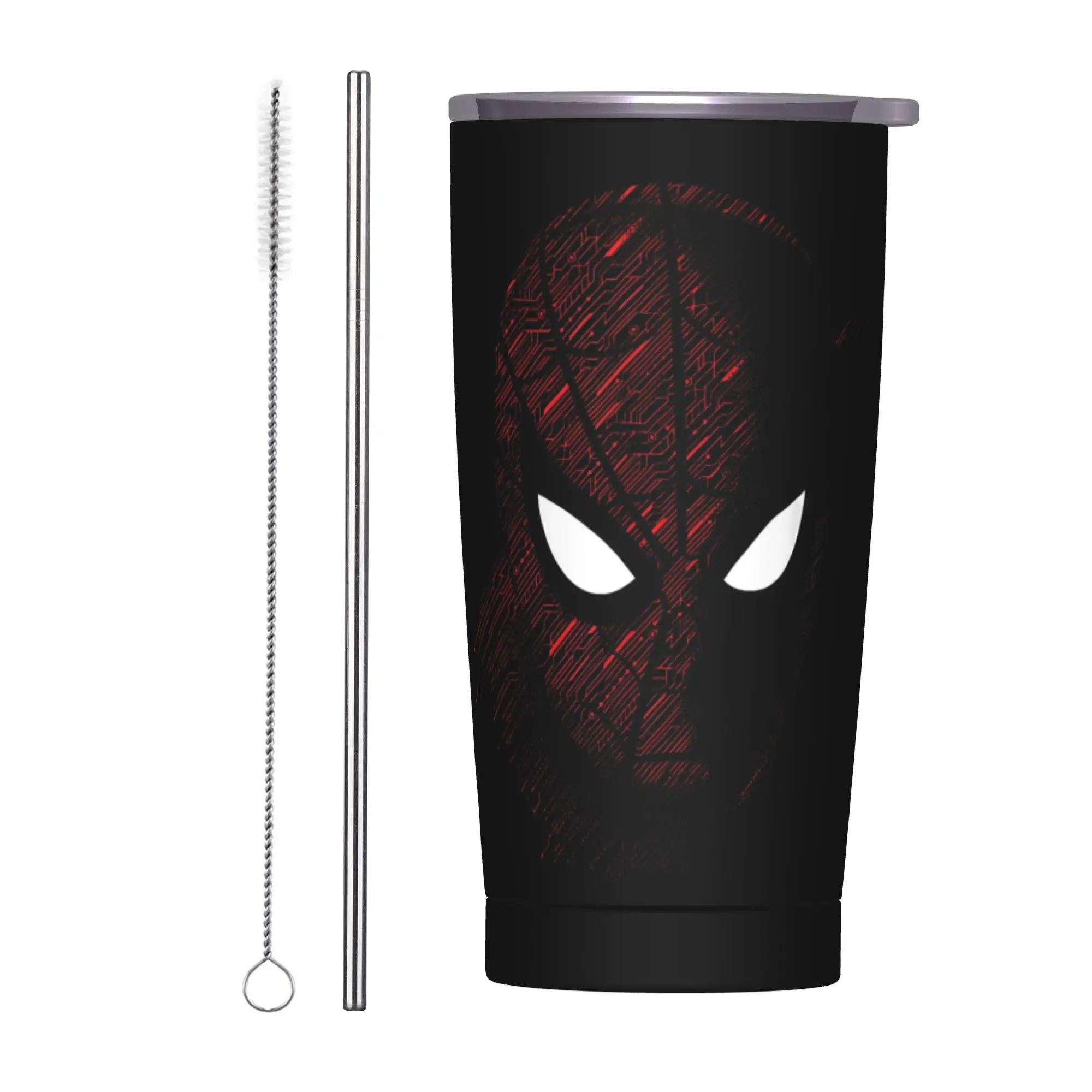 

Spider-Man Far From Home Tumbler Vacuum Insulated Coffee Cups with Lid Straw Double Wall Mug Water Bottle, 20oz