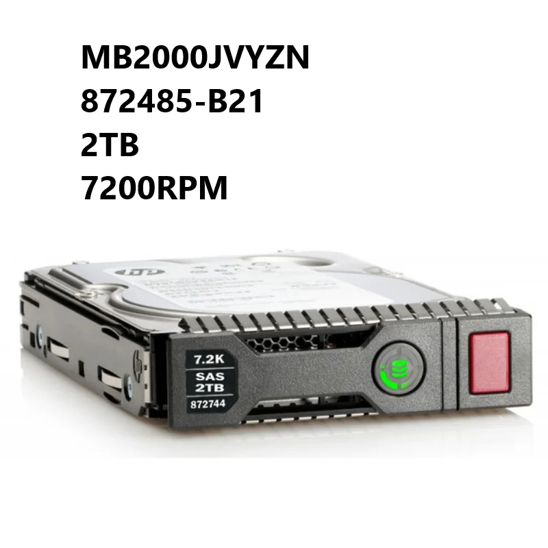 

NEW HDD MB2000JVYZN 872485-B21 872744-001 2TB 7200RPM 3.5in LFF DS SAS-12G SC Midline Hard Drive for H+P ProLiant G9G10 Servers