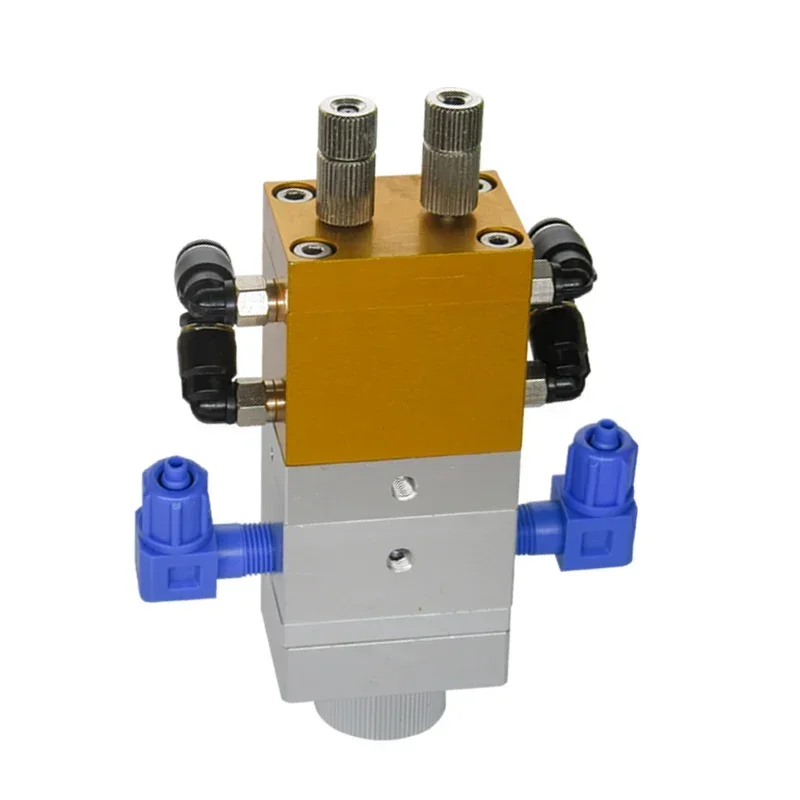 DJF-26 Compound acting double cylinders AB glue dispensing Valve Large flow double liquid return suction dispensing valve HOT SA