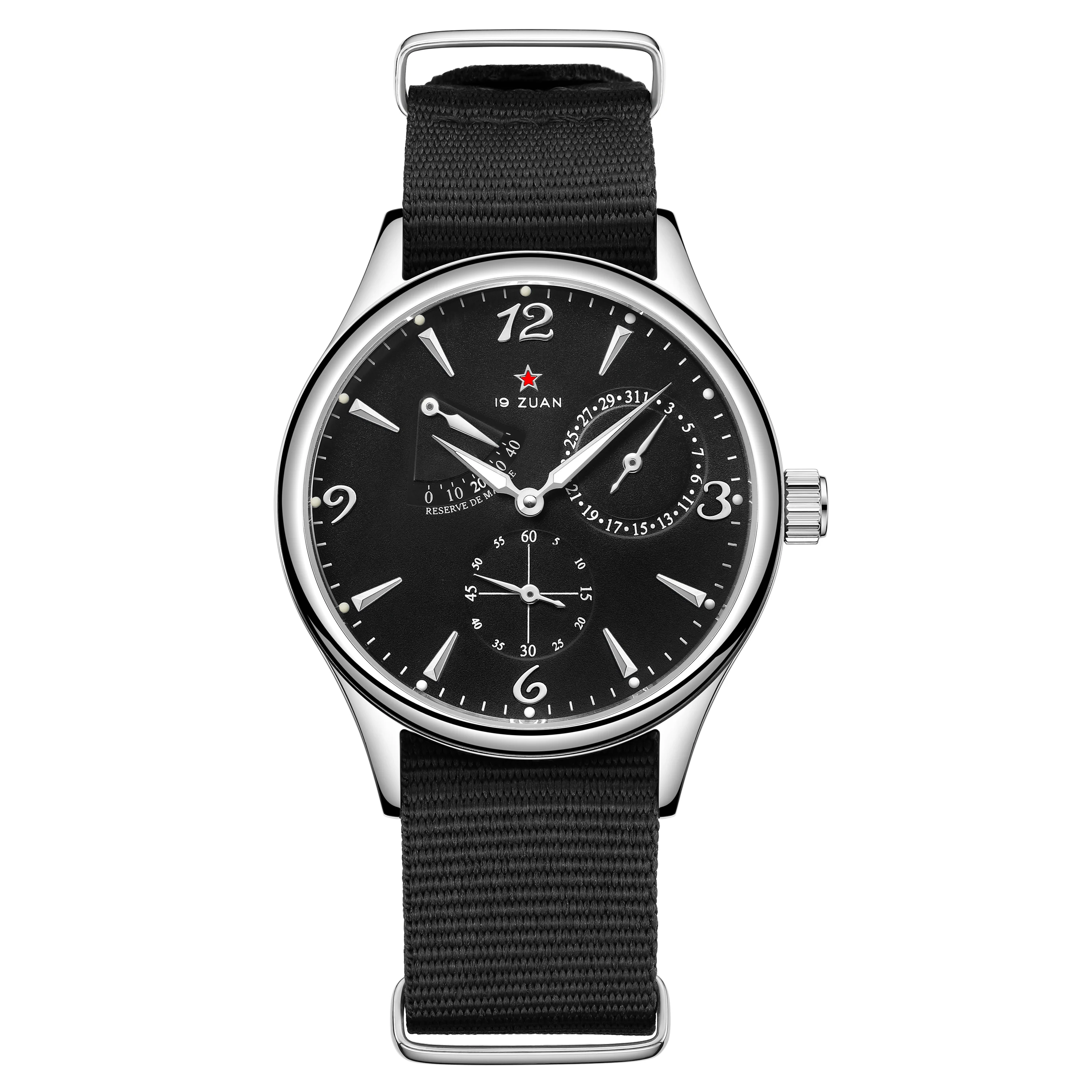 Neue 1963 40 mm Herren Pilot automatische mechanische Uhr Seagull ST17 Saphirglas wasserdicht Retro-Stil