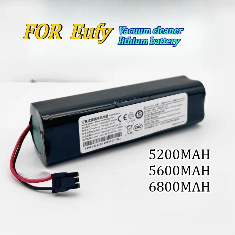 

Литиевая батарея 14,4 В большой емкости (5,2–6,8 Ач) для робота-пылесоса Eufy RoboVac X8, оригинальные аксессуары