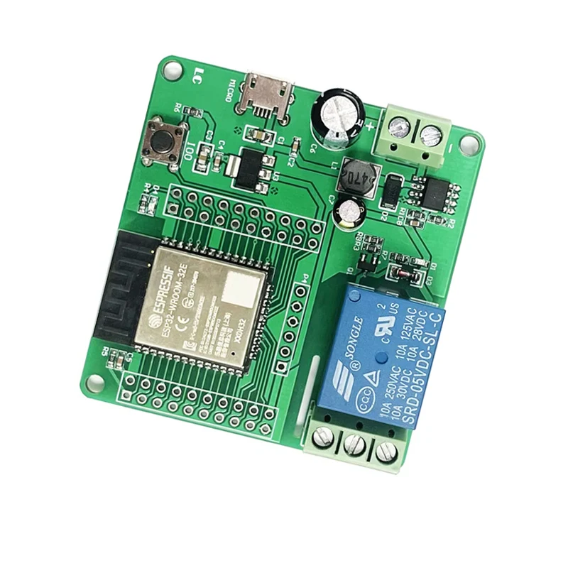 Fuente de alimentación de DC5-60V, módulo de relé único ESP32, placa de desarrollo ESP32 personalizada, Kits de módulos electrónicos de ESP32-WROOM para IoT
