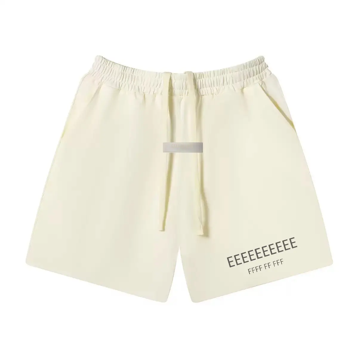 Hot selling classic brand series double line letter foam printed casual shorts, unisex, fashionable slim fit summer work pants