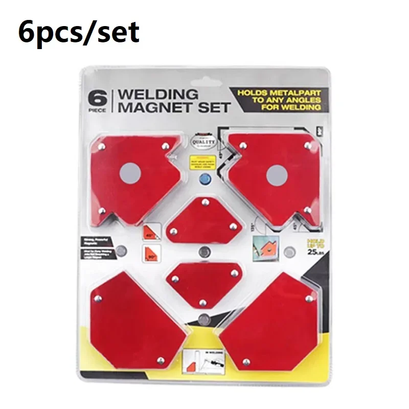 6pcs/set Welding Magnet Fixer Multi-angle Magnetic Welding Positioner Power Soldering Locator Tools Welding Accessories