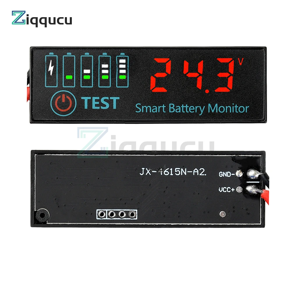 LED Battery Level Indicator 3-14S DC 7-55V for Lipo Lithium Batteries 12V 24V 36V 48V Capacity Board Charge Indicator Panel