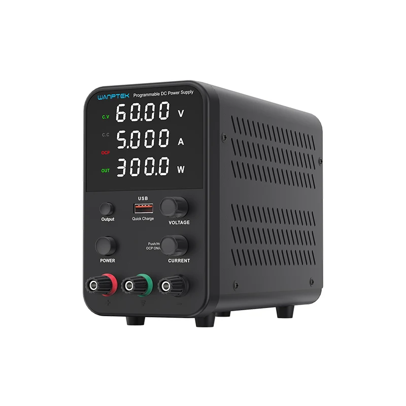 WPS605H 60 В, 5 А, регулируемый источник питания постоянного тока, 3 комплекта, четыре цифровых дисплея, регулируемый импульсный источник питания, интерфейс USB