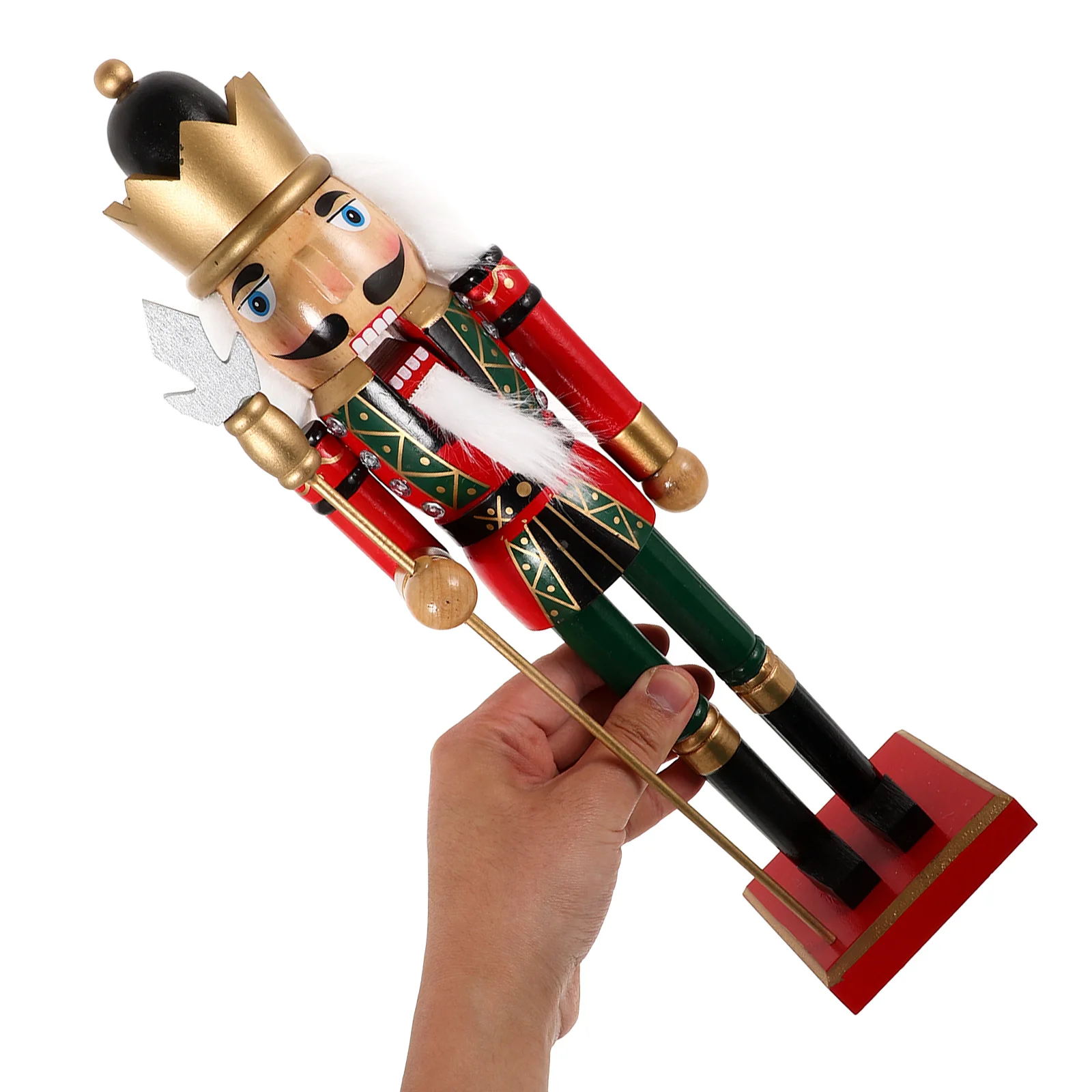 

Nutcracker Tabletop Ornament Lovely Wood Nutcrackers Christmas Lights Decorations Party