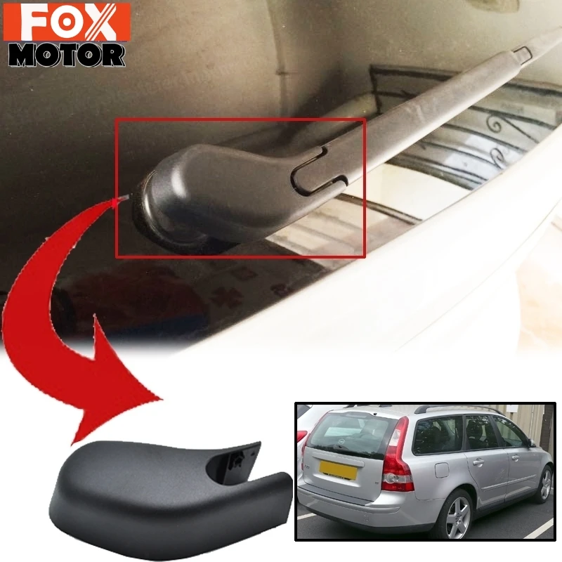 Xukey Rear Wiper Arm Nut Cap Spindle Cover For Volvo S40 V50 2012 2011 2010 2009 2008 2007 2006 2005 2004