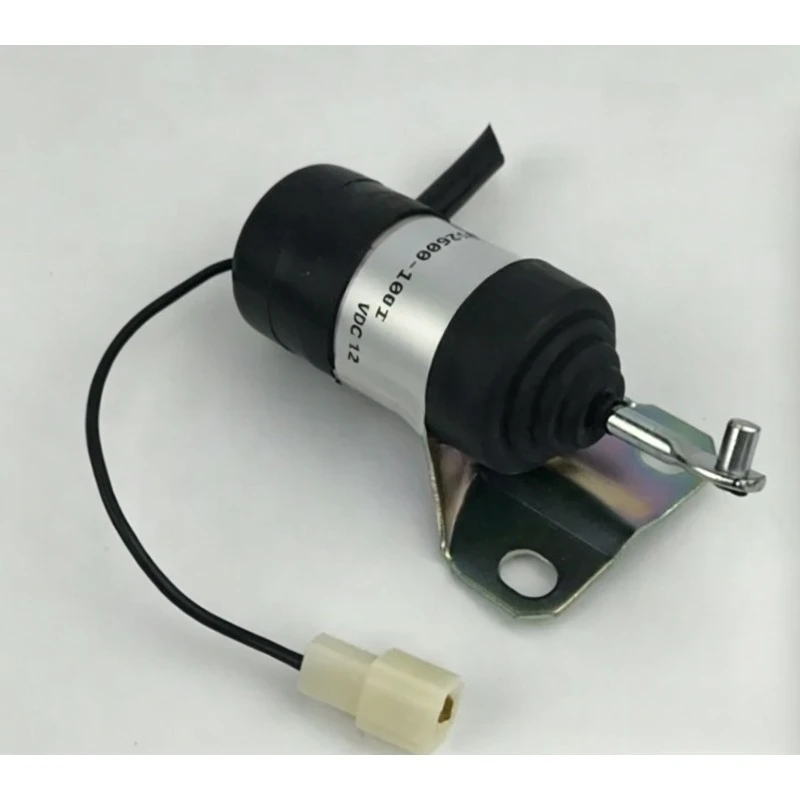 Fuel Shutdown Solenoid 052600-1000 052600-1001 Fit Engine V2203 KX101 KX151V KX161-2 Replacement Part