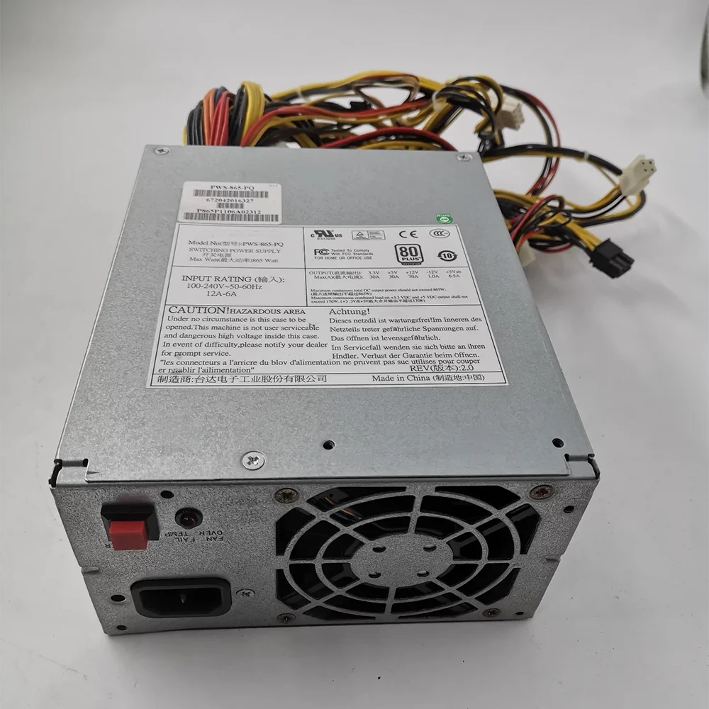 865W For Supermicro Power Supply for PWS-865-PQ 8PIN Work Good