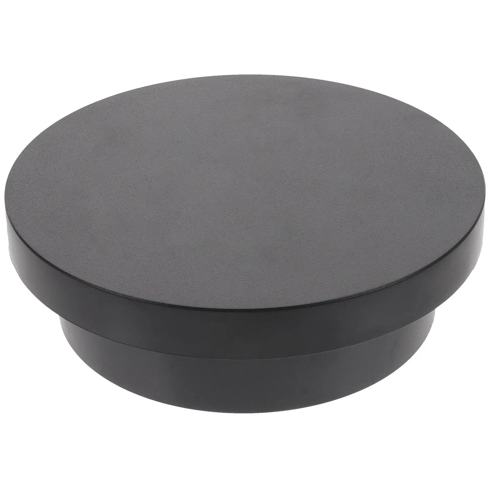 

Rotating Display Stand 14cm Black PVC Electric Turntable Jewelry Photography 30s Rotation 25kg Capacity Stones Craft Automatic