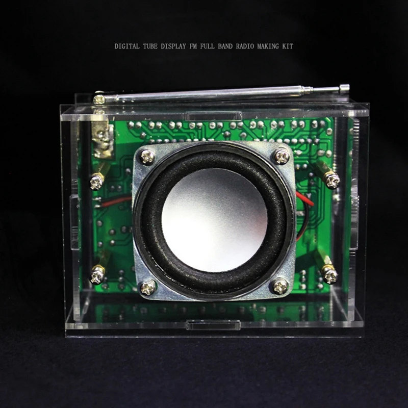 FM-Radio Elektronik-Kit Produktionsschweißen RDA5807 Einstellbare Frequenz 87-108 MHz mit LCD-Display LED-Licht für DIY-PZZW