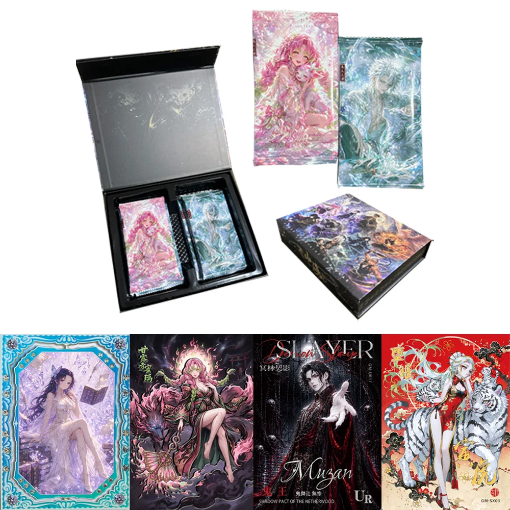 2026 Demon Slayer  Original AIKAHO Card APOCALYP Nezuko Anime Character Game Collection Card Children Toy Holiday Gifts