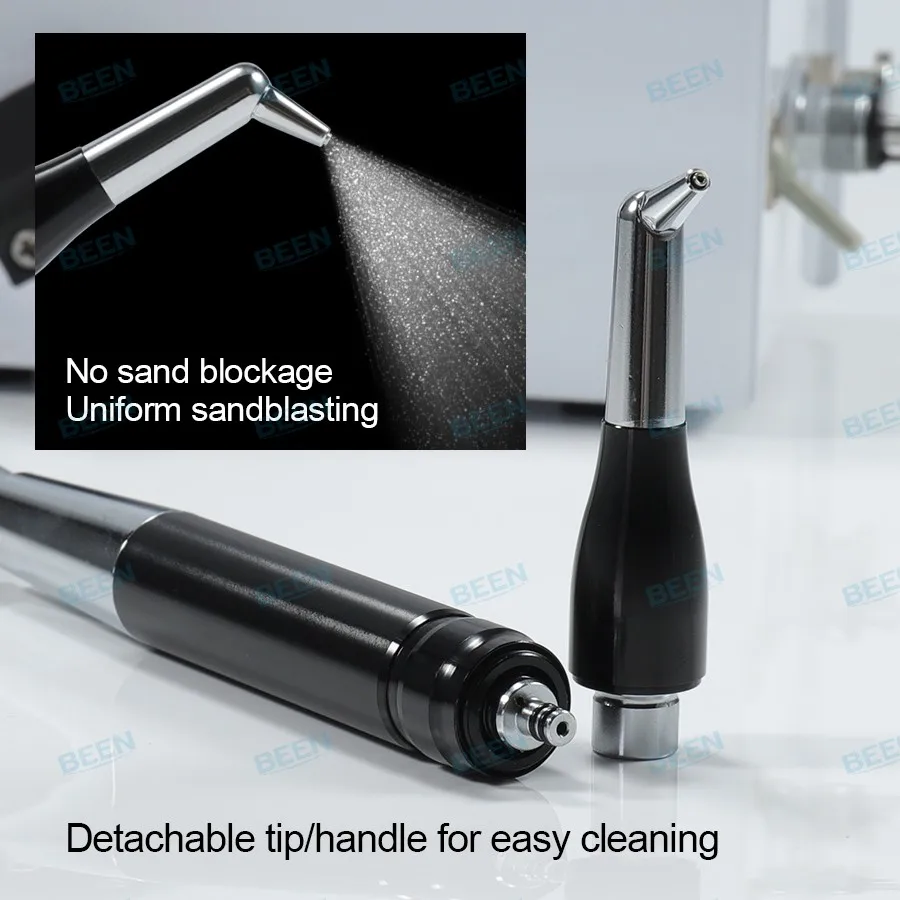 Professional Dental Sandblasting Gun, Air Abrasion Polisher with Adjustable Sand Flow, Dental for Clinic Teeth Cleaning Tool