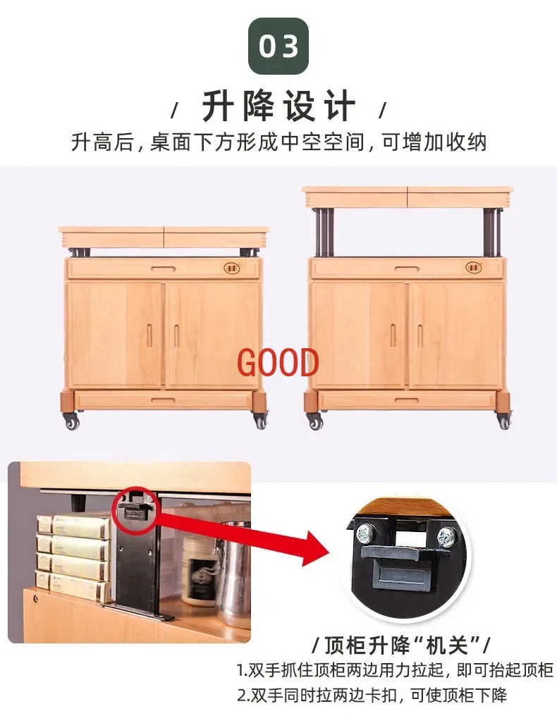 Professional Wall Painting Cabinet Easel Multi-Functional  Wall Painting Cabinet Real Wooden Storage Cabinet  Lifting Mobile