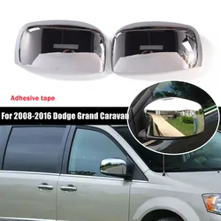 For Dodge Grand Caravan Chrysler Town Country 2008-2016 ABS Chrome Rearview Side Mirror Cover Wing Cap Door Housing Shell Trim
