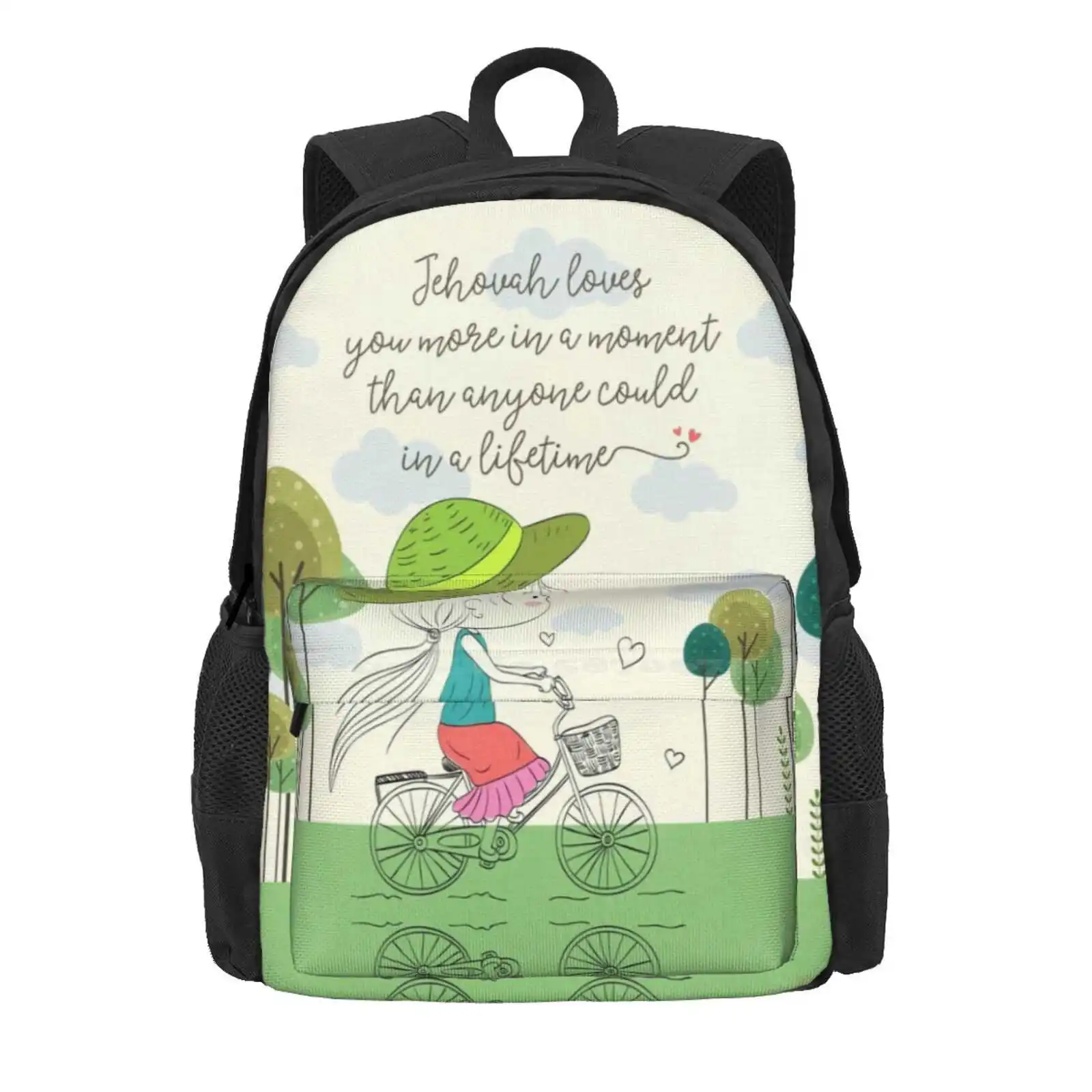 Jehovah Loves You Hot Sale Schoolbag Backpack Fashion Bags Be Courageous Jw Arts And Crafts Jw Ministry Jw Souvenirs Jw Ideas