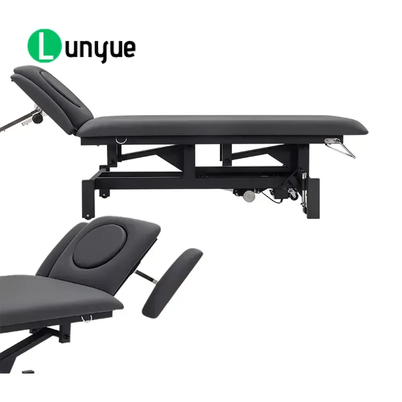 Electric Massage Bed Modern Metal Frame 4 Height Adjustable High Density Sponge Iron Structure 192x68x49-90cm LVD Certified