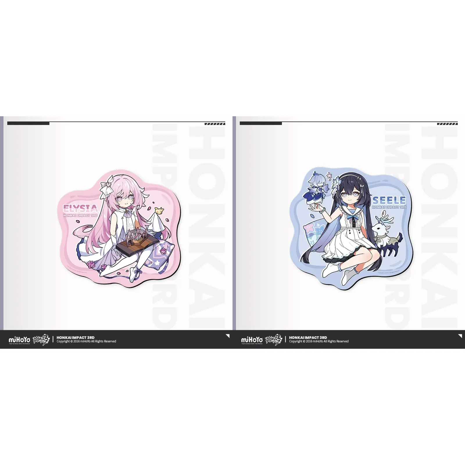 

Sunsyea Honkai Impact 3rd Official Merch miHoYo Оригинальный коврик для мыши серии Authentic Theme Elysia Seele