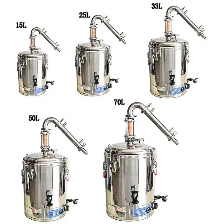 Household Stainless Steel Distilled Water Alcohol Distiller Self-brewing Whisky Brandy Vodka Electric Distiller