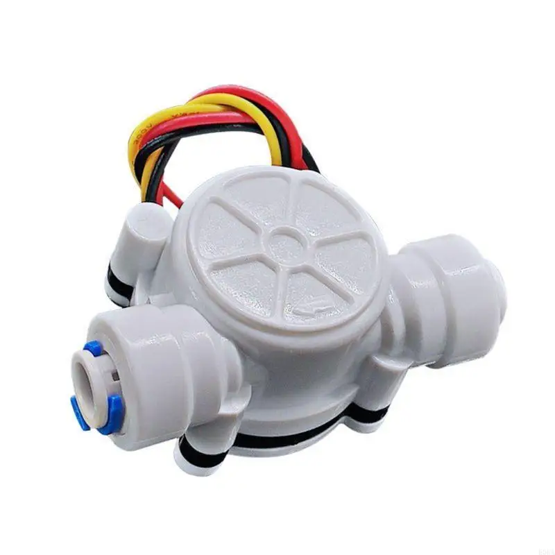 

Easy to Install 2 Points PE Pipe Water Flow Sensor Hall Flowmeter Easy to Install G 1/4" Fast Connection Interface