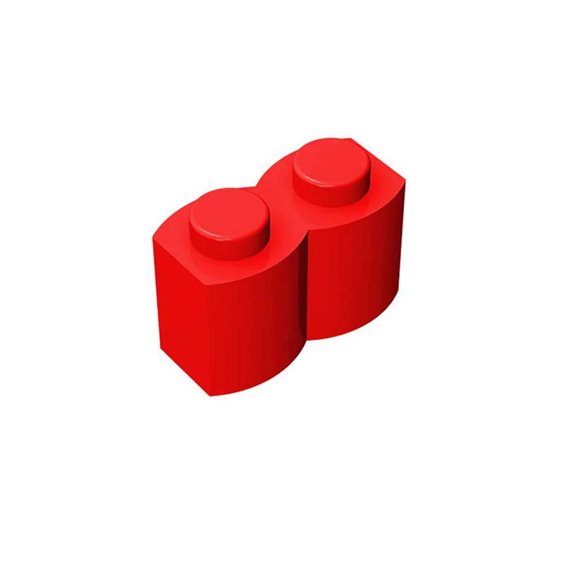 50 Stück 30136 Modifizierter Ziegel 1 x 2 mit Holzprofil, Ziegelsammlung, modulares GBC-Spielzeug für technische MOC-Bausteine – Detail 2