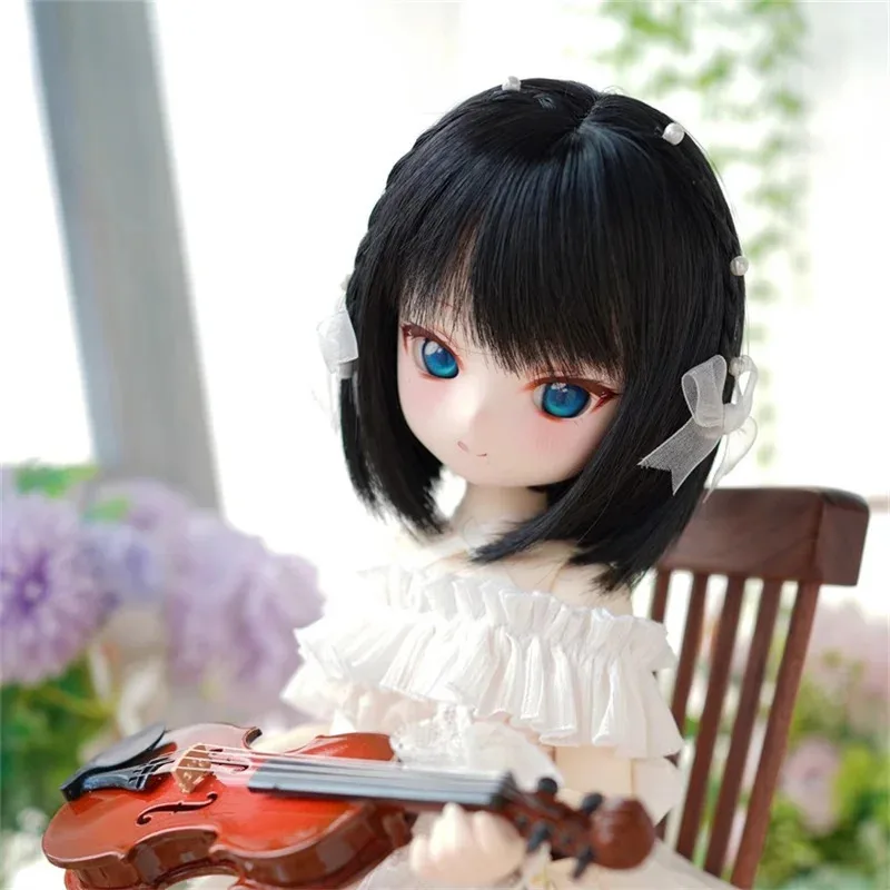 

BJD /DD wig 1/3,1/4 High temperature silk Multi-colored accessories(no doll)