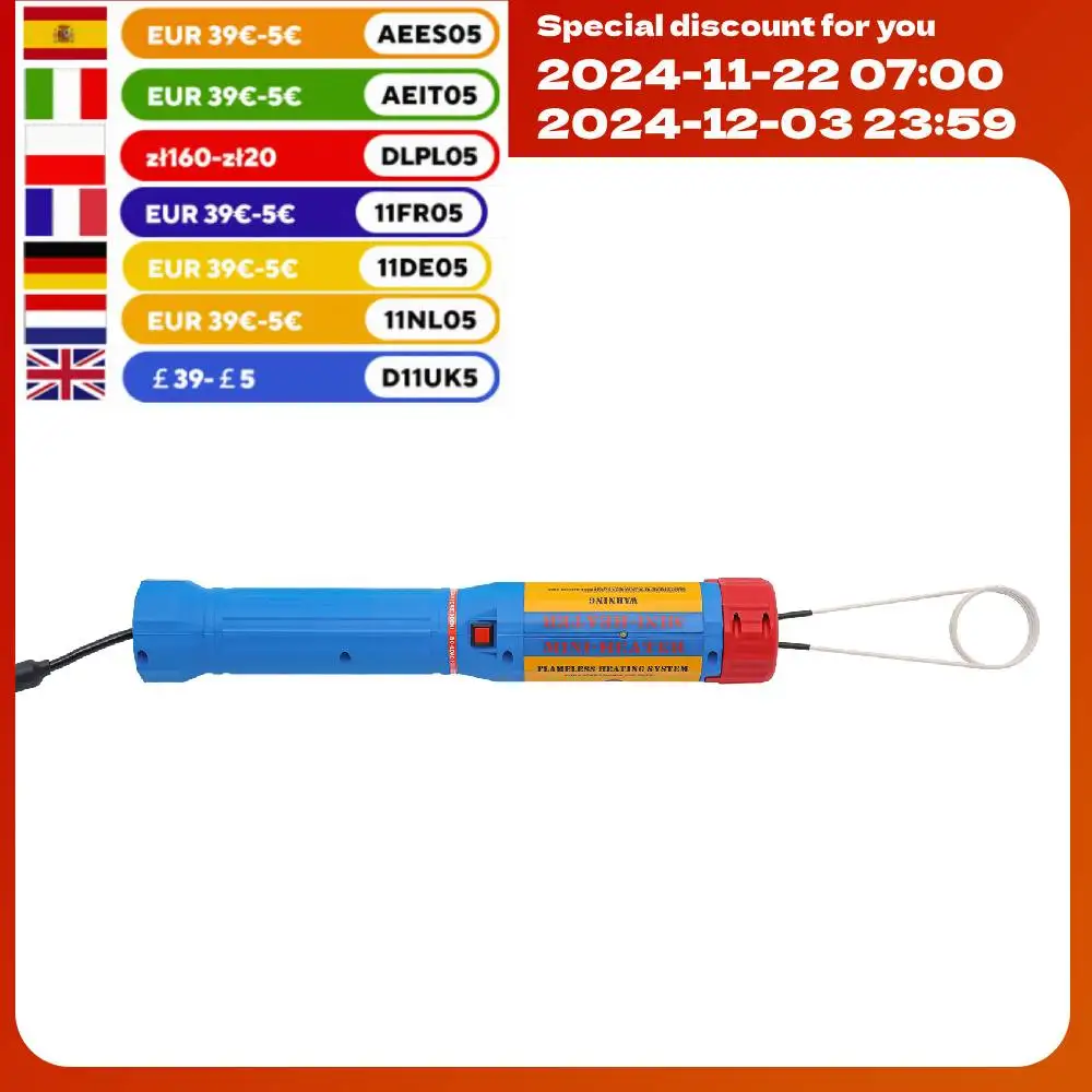 Magnetic Induction Heater Kit, Flameless Heat Induction Tool for Screw Removing, Handheld Induction Heater Tool Kit