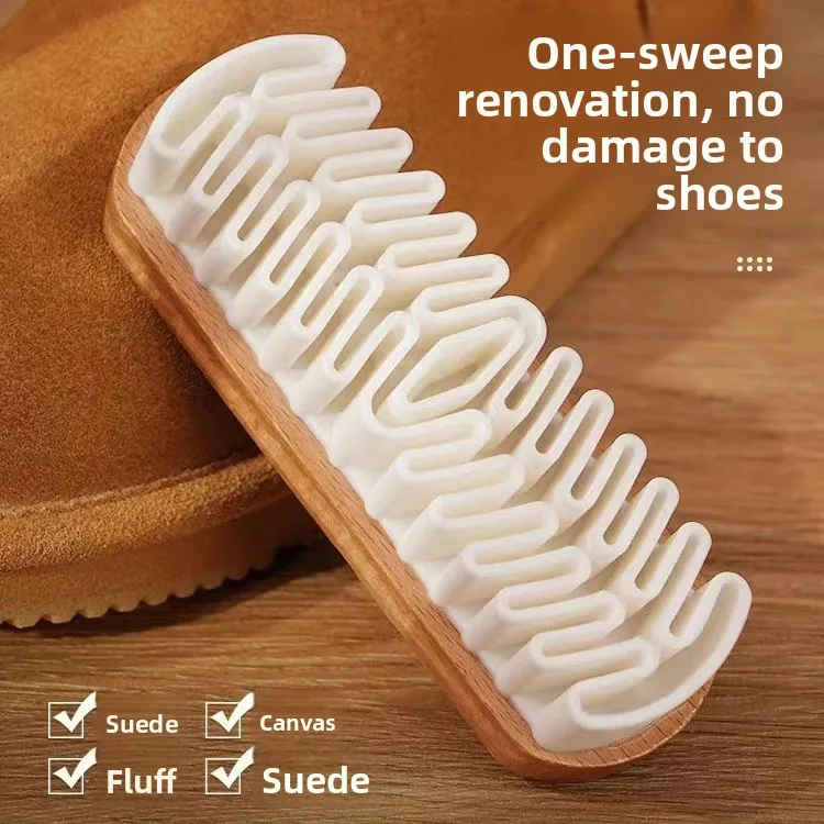 

2-piece set of shoe brushes, suede cleaners, suede erasers, soft-bristled nubuck cleaners for shoe cleaning