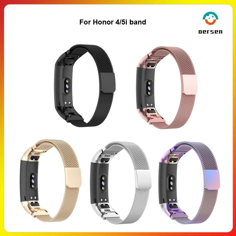 

Металлический Миланский магнитный браслет Oersen, ремешок для часов Huawei Band 4 /honor band 5i, умные часы, браслет из нержавеющей стали