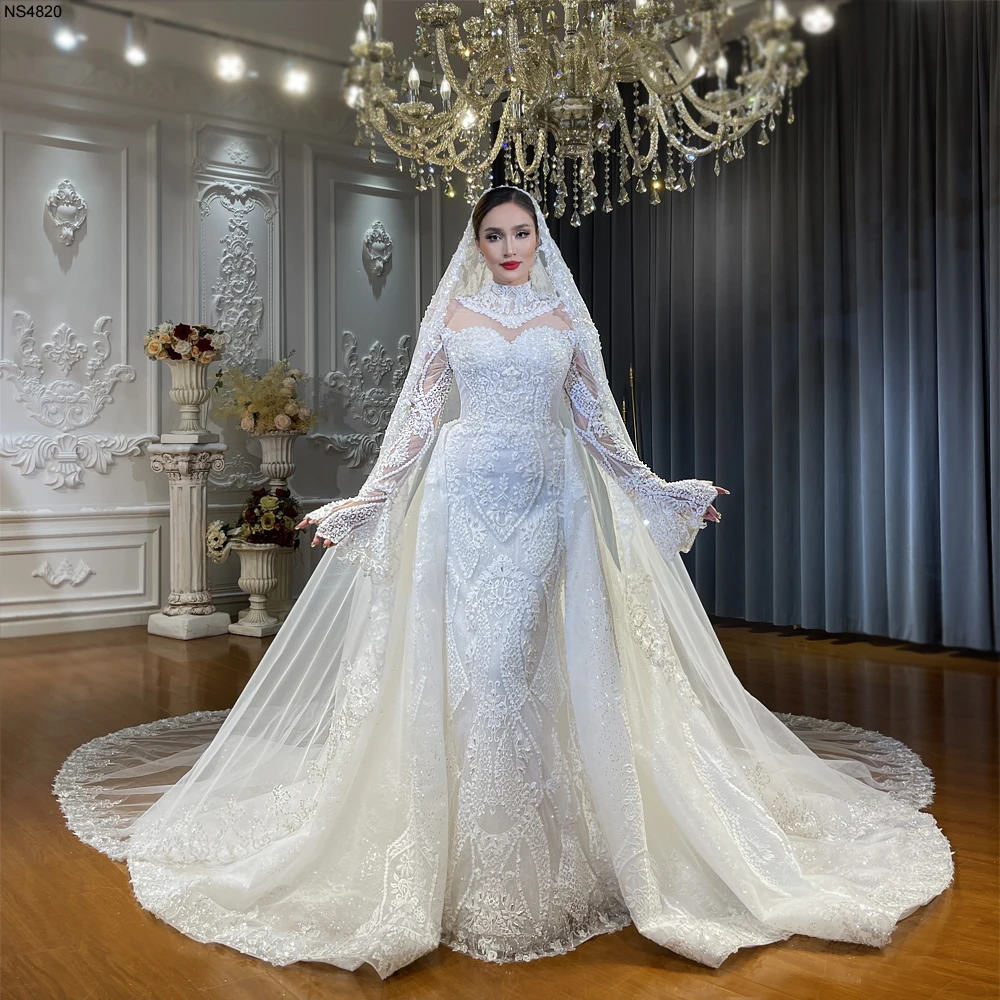 2 in 1 wedding dress Two In One Wedding Dresses Chiffon V Neck Appliques – Lisposa