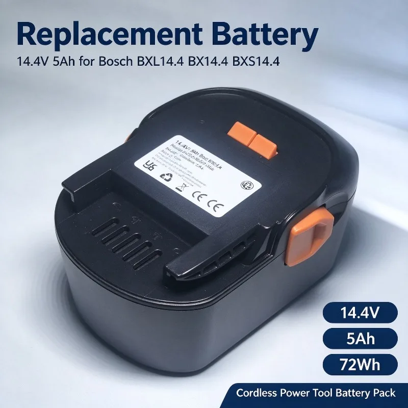 14.4V 5000mAh Li-ion Replacement Battery BXL14.4 BX14.4 BXS14.4 for Bosch Drill Power Tool