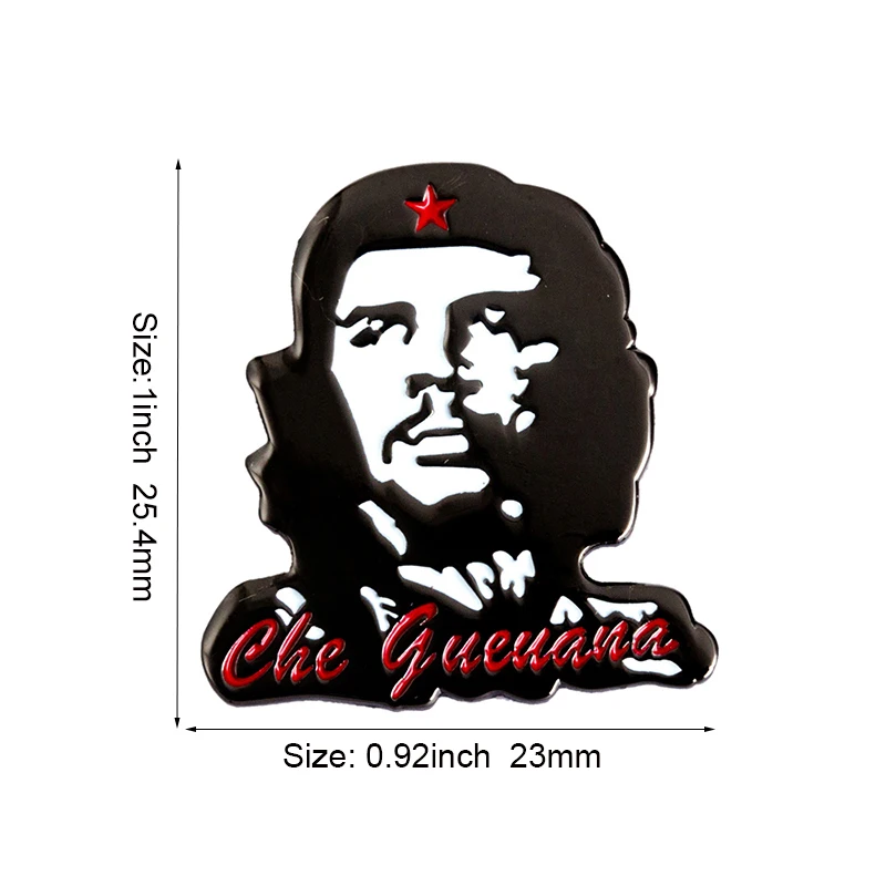 3pcs a lot Che Guevara pin Badge Flag Metal Lapel Pin Flag Pin Badge