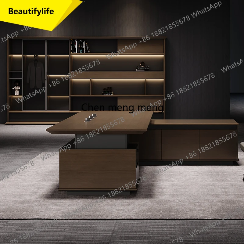 

A17 Sedentary Computer Desks President Filing Cabinet L Shaped Boss Office Desks Chairs Gaming Gaming Executive Workshop Fur