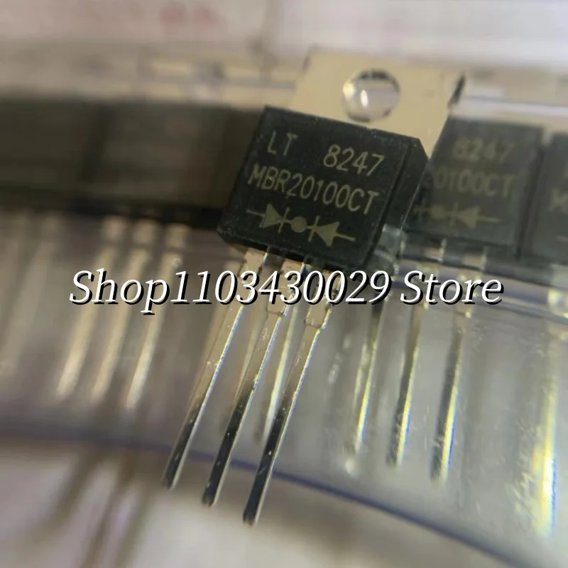 10Pcs New Original MBR20100CT TO-220 20A 100V Schottky Rectifier Diode