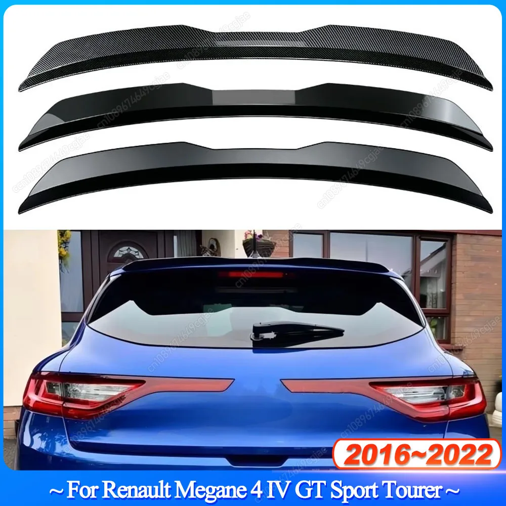 

Для Renault Megane 4 IV GT Sport Tourer Hatchback 2016-2022 автомобильный задний спойлер на крышу крыло ABS пластик украшение на хвостовое крыло автомобиля