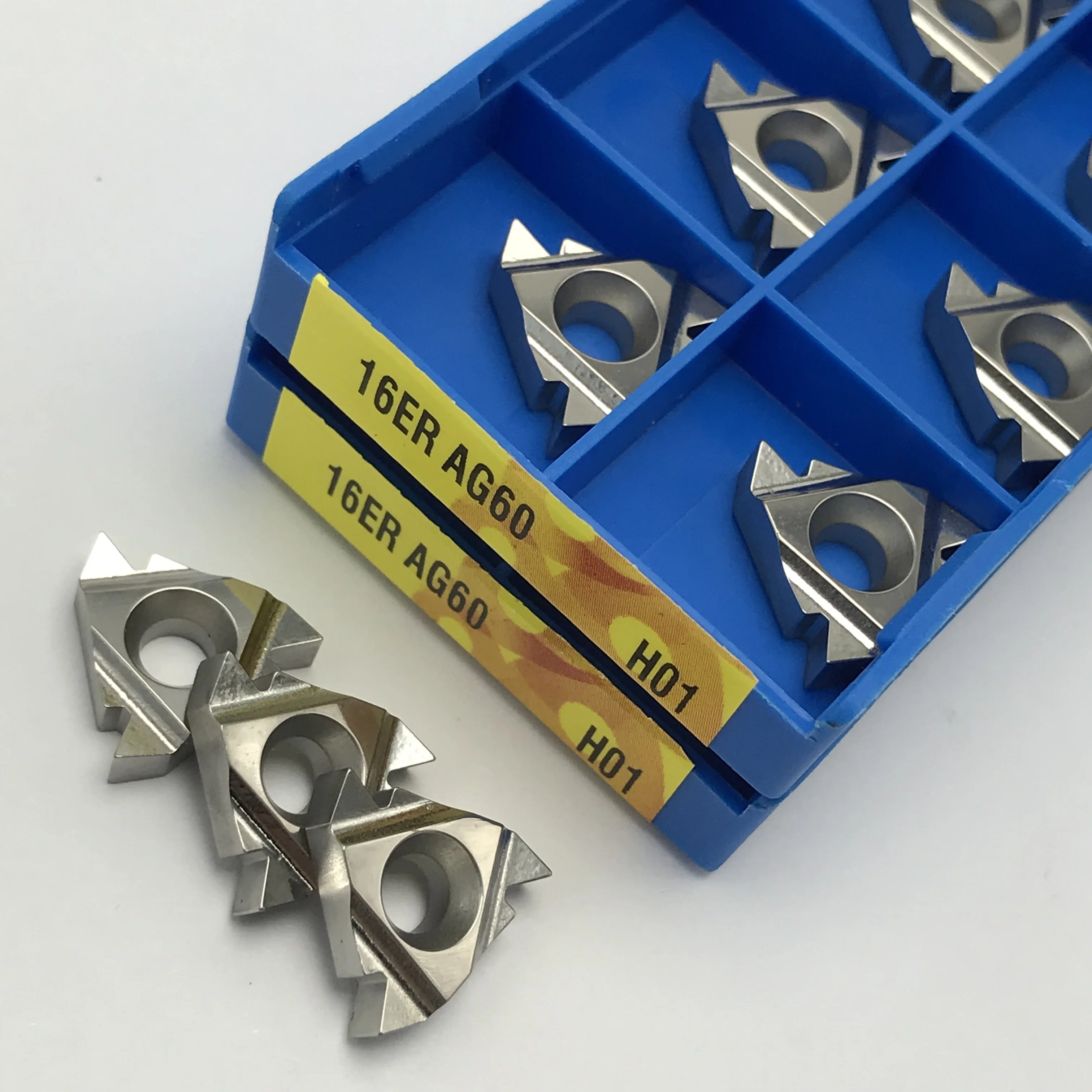 

16ER AG60 16IR AG60 Алюминиевые твердосплавные вставки с внешней резьбой Токарная вставка Токарный станок с ЧПУ Инструмент для резьбы Токарная вставка
