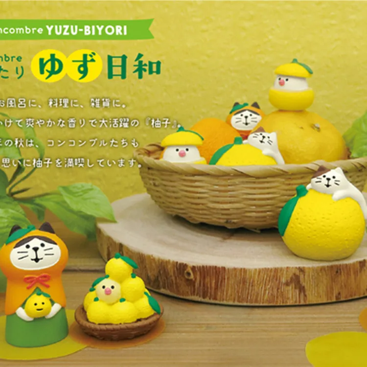 Zakka Orange Cat Resin Ornaments Japanese Honey Citrus Desktop Craft Home Scenic Decoration Desktop Jewelry Collection Gift Toys - Image 4
